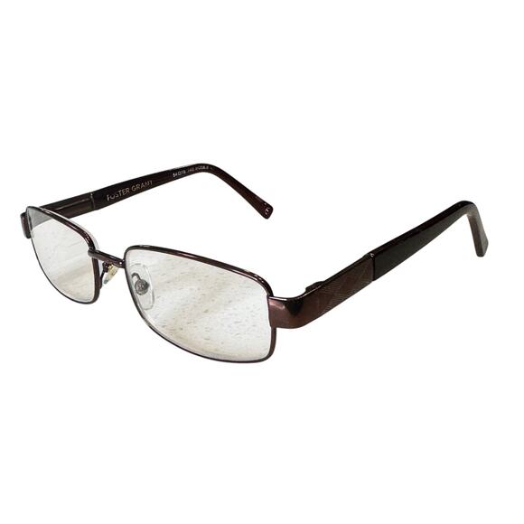 Foster Grant Reading Glasses Frames Jason Brown Rectangle FRAMES ONLY LO1014 - Picture 1 of 13